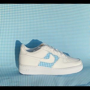 Custom plaid Air Force 1s